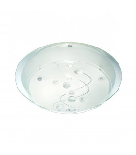 Plafón de 25 cm, en vidrio