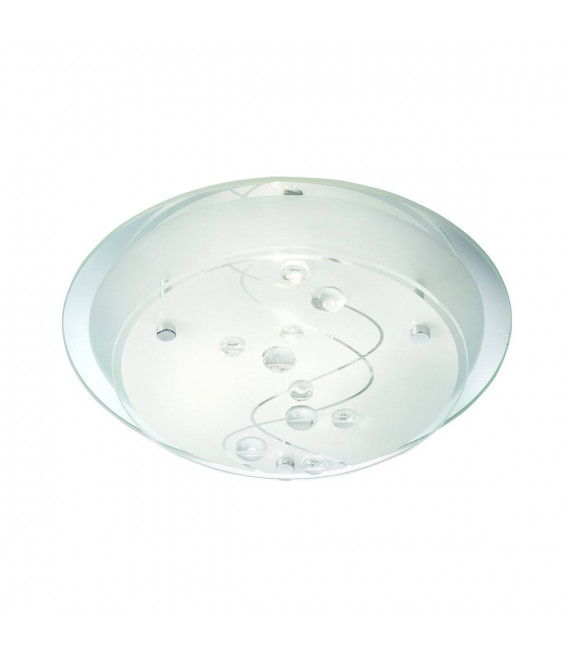 Plafón de 25 cm, en vidrio