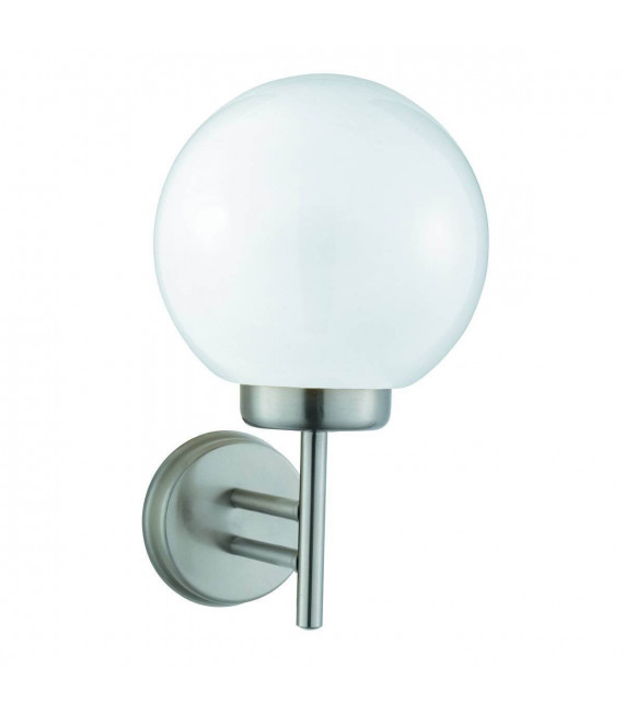 Globe Wandleuchte aus Edelstahl und Polycarbonat