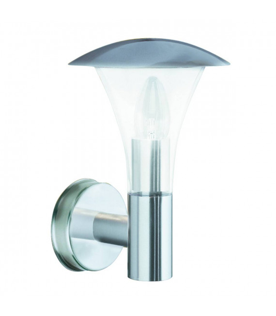 Strang Wandleuchte aus Edelstahl und Polycarbonat