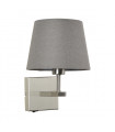 Applique grise de chevet Norte ronde