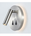 Nelly Modern Satin Nickel Bedside Wall Light