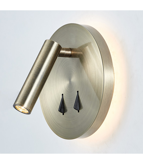 Nelly moderne Nachttischlampe antike Bronze