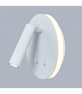 Modern bedside wall lamp Nemo white
