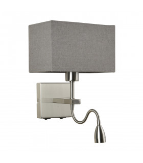 Modern gray bedside wall lamp Norte