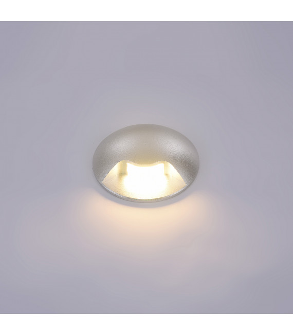 Moderne Gartenwandlampe Basilio Silber