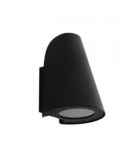 Modern garden wall light Alba Black Black
