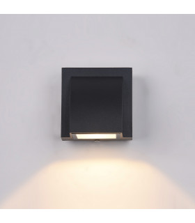 Modern garden wall lamp Edgar Black