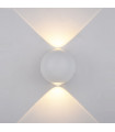 White Carsoli aluminum garden wall lamp
