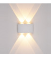 White Gilberto aluminum garden wall lamp