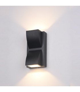 Aluminum garden wall lamp Edgar Black