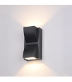 Aluminum garden wall lamp Edgar Black