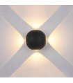 Modern garden wall lamp Trivento Black
