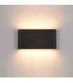 Applique de jardin en aluminium Romano Noir