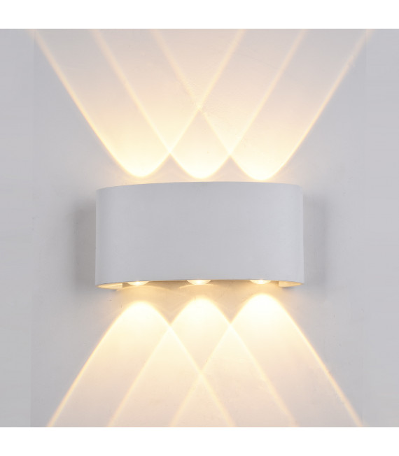 Modern garden wall light Gilberto white