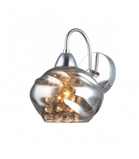 Ritmo Chrome crystal wall light