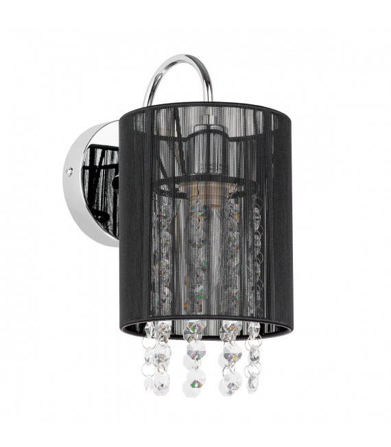 Applique murale en cristal Lana BK Noir