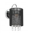 Applique murale en cristal Lana BK Noir