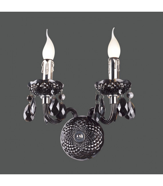Whiz Crystal Wandleuchte Schwarz