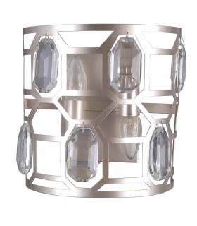 Momento Champagne crystal wall light silver