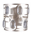 Applique murale en cristal Momento Champagne argent