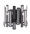 Crystal wall light Lukas Black, satin finish