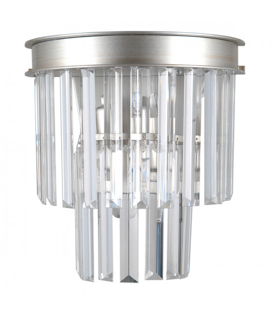 Verdes crystal wall light silver
