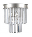 Verdes crystal wall light silver