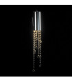 Larix Chrome crystal wall light