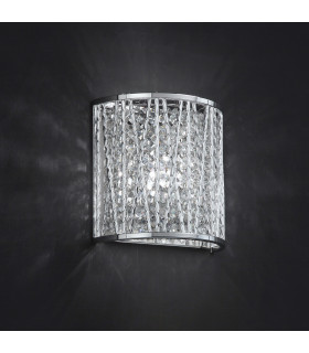 Vanessa Chrome lampada da parete in cristallo