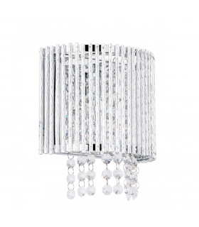 Anabella crystal wall light silver