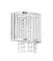 Anabella crystal wall light silver