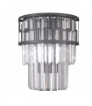 Filip crystal wall light Matt black