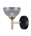 Industrial and retro wall lamp Tomasso Matt black, gold