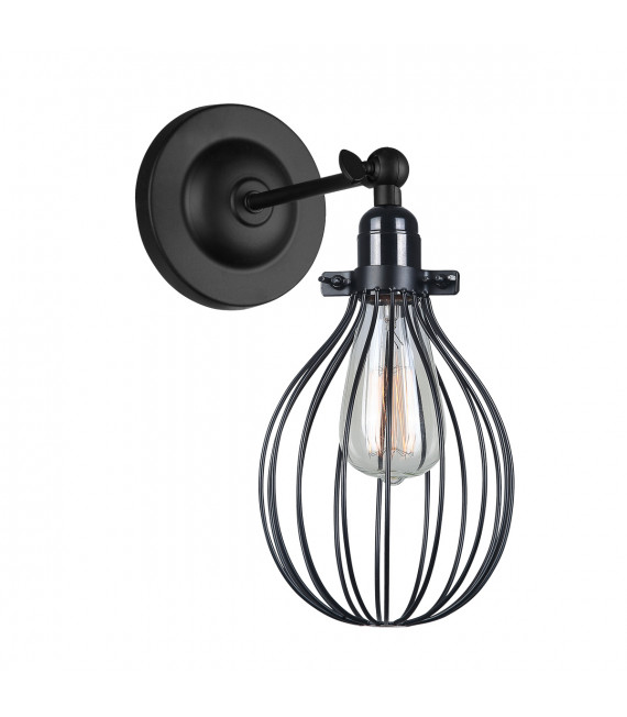 Aplique industrial y retro Lesto Negro