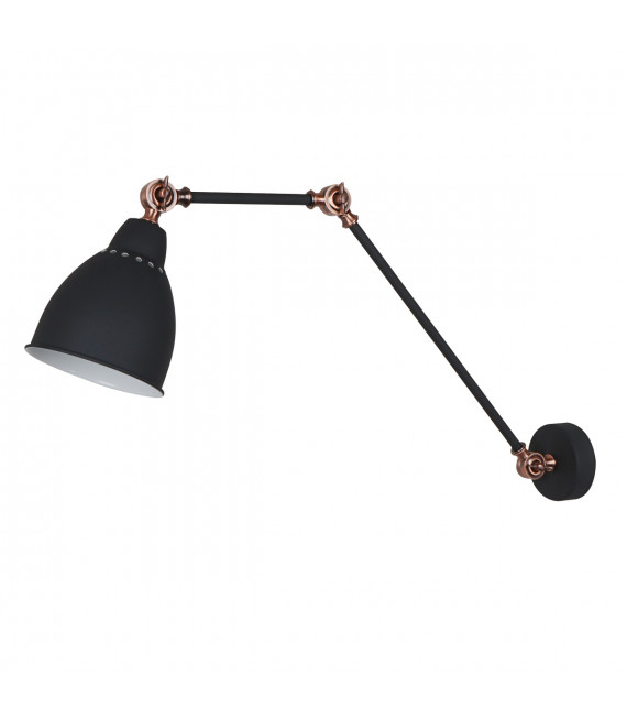 Aplique industrial y retro Sonny Graphite arenado, cobre rojo