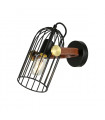 Industrial and retro wall light Antoin Black