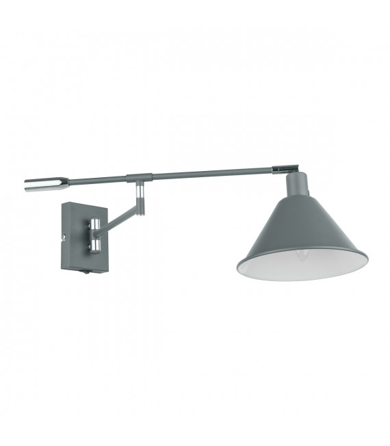 Industrial and retro wall lamp Trinity Graphite