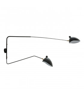 Davis Industrie- und Retro-Wandleuchte schwarz