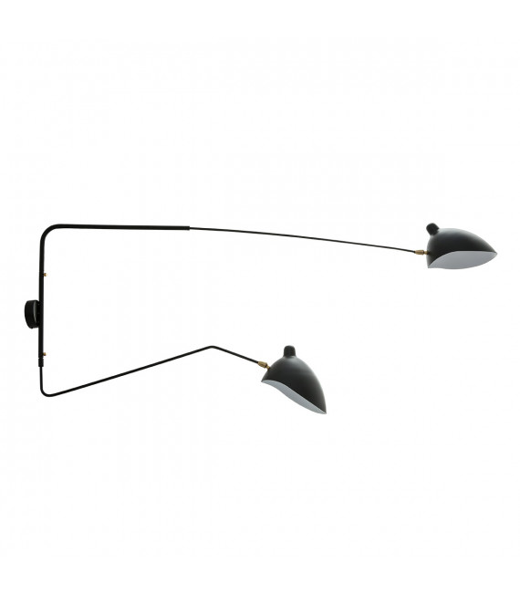 Davis Industrie- und Retro-Wandleuchte schwarz