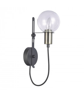 Modern wall light Gianni Antique bronze, black