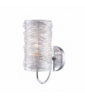 Lampada da parete moderna Linton argento