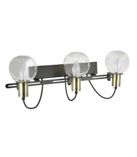 Lampada da parete moderna Gianni Bronzo antico, nero