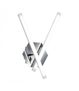 Moderne Wandleuchte Lucio Chrome