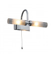 Santos Chrome 2-Light Modern Bathroom Wall Sconce