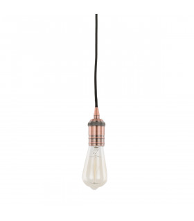 Lampada a sospensione moderna Atrium Rosso rame