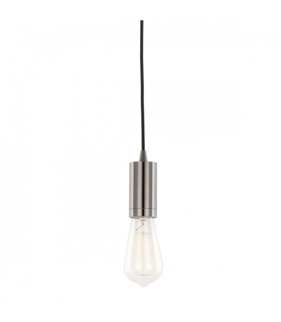 Moderna Black 1-Light Modern Pendant Socket