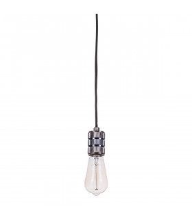 Modern hanging socket Millenia Black in aluminum