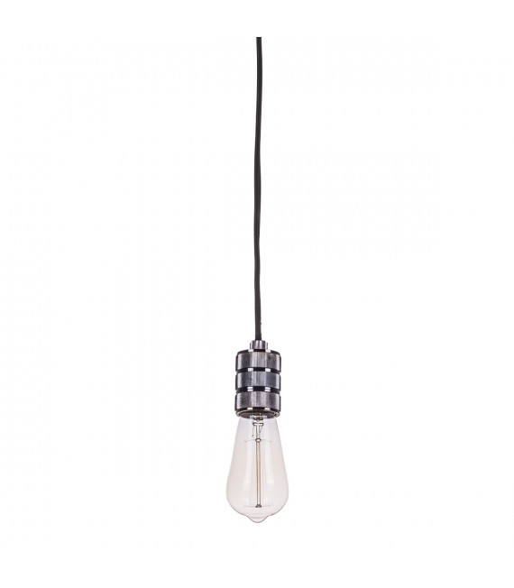 Douille suspendue moderne Millenia Noir en alu