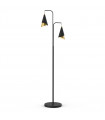 Lampadaire moderne Raalto Noir, doré